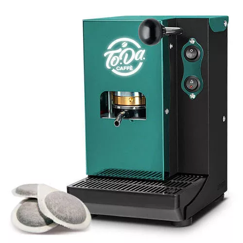 Macchina Caffé TODA ESE 44 mm párnás kávéfőző (zöld) – AJÁNDÉK 200 db prémium kávépárnával!