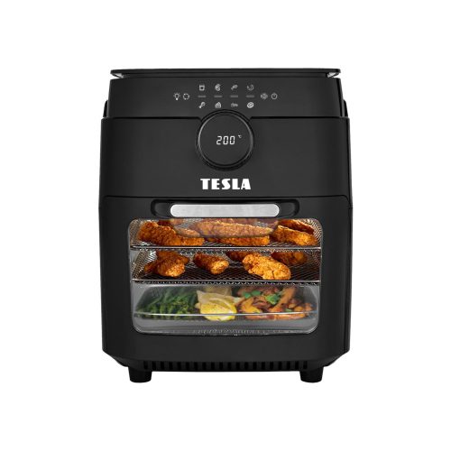 HASZNÁLT - TESLA AirCook & Grill QG700 forrólevegős sütő és grill, 1800W, 12 liter