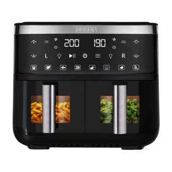   TESLA Aircook Q450 XXL DualZone digitális forró levegő sütő, 7,6L