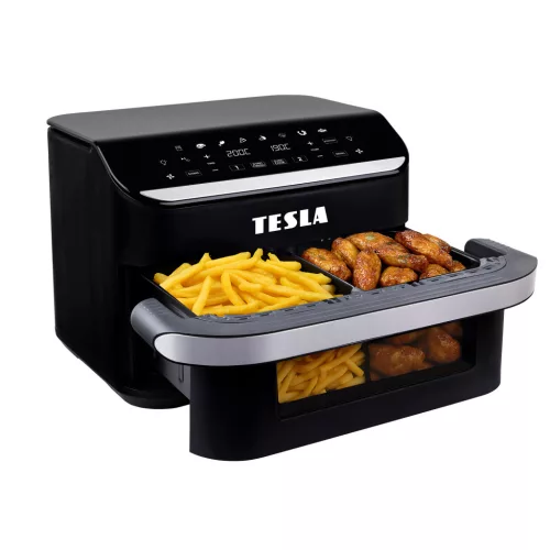 TESLA AirCook Q570 XXL FlexiZone dupla forrólevegős fritőz
