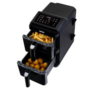 TESLA AirCook DualZone Q680 XXL dupla forró levegős sütő