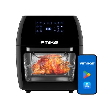   Amiko A80 forrólevegős sütő és grill WiFi, 1700W, 12 liter