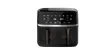 Amiko A60 Hot Air Fryer, multifunkciós kétkosaras digitális forrólevegős sütő, 1700W, 10L - fekete 