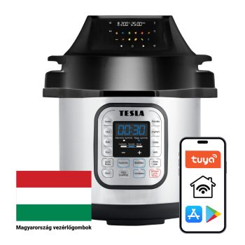   TESLA EliteCook K70 WIFI DUO - multifunkcionális elektromos kukta és forrólevegős fritőz