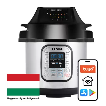   TESLA EliteCook K70 WIFI DUO - multifunkcionális elektromos kukta és forrólevegős fritőz