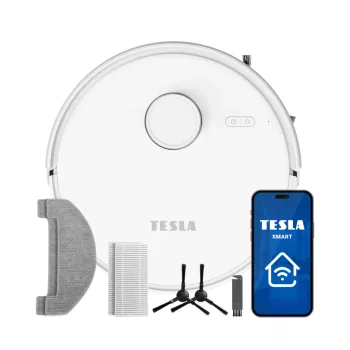   TESLA RoboStar iQ660 Intelligens robotporszívó, lézer navigáció 2in1 (fehér), 13000 Pa