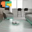 TESLA RoboStar iQ660 Intelligens robotporszívó, lézer navigáció 2in1 (fehér), 13000 Pa