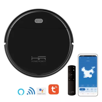   Amiko-HOME ROBOT RV400 Intelligens robotporszívó, nedves-száraz, HEPA szűrő, applikációval - FEKETE
