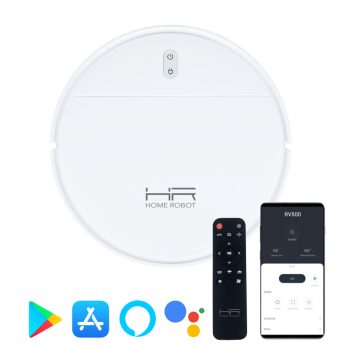   HASZNÁLT Amiko-HOME ROBOT RV500 Intelligens robotporszívó, nedves-száraz, HEPA szűrő, applikációval - FEHÉR