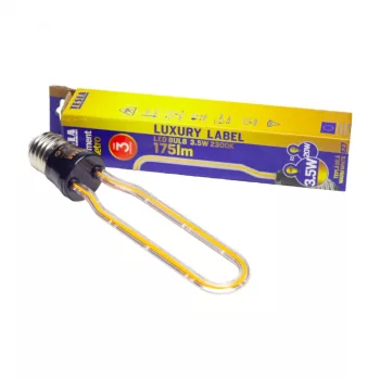   Tesla - LED DESIGN FILAMENT izzó, E27, 3,5W, 230V, 175lm, 2300K, 360°,clear, U