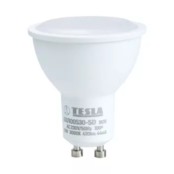   Tesla - LED izzó, GU10, 5W, 230V, 400lm, 3000K, 100°, szabályozható