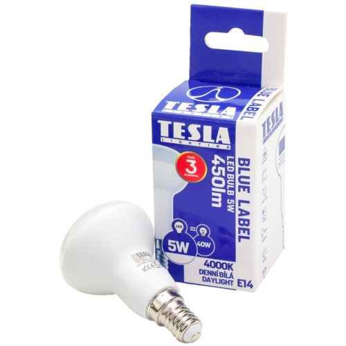 Tesla - LED izzó, R50, E14, 5W, 230V, 450lm, 4000K , 180°