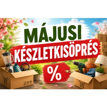 MÁJUSI KÉSZLETKISÖPRÉS