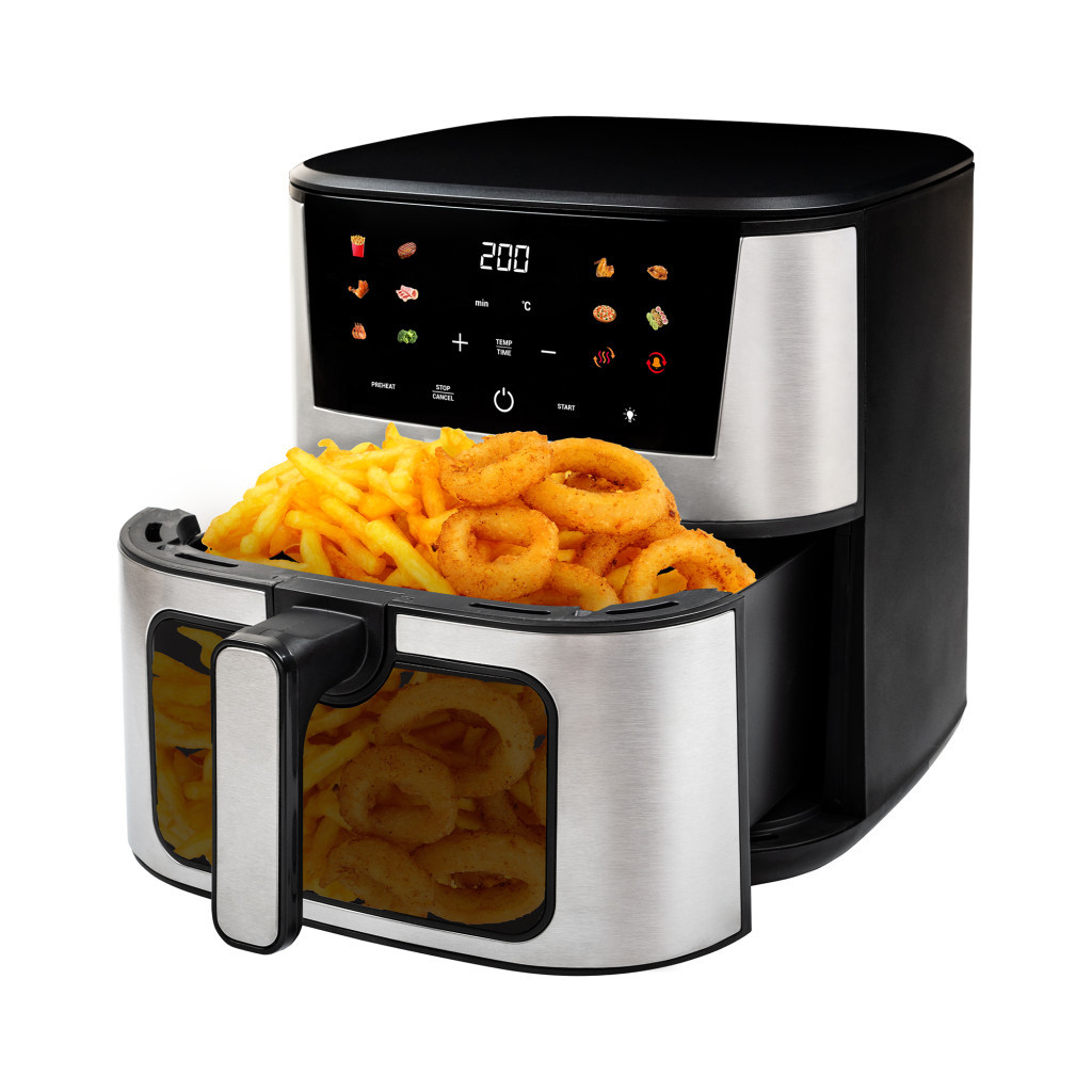 TESLA AirCook Q60 XXL Pro, multifunkciós digitális forró levegős olajsütő, 7 l, 1600W termék 2. képe