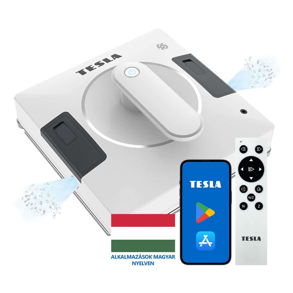 TESLA RoboStar W700 ablaktiszító robot, kettős vízpermet, 3000Pa, WiFi termék 2. képe