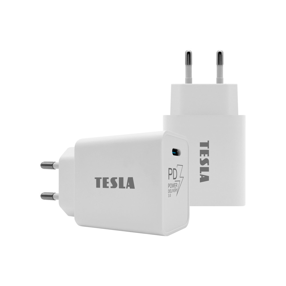 Tesla Power Charger T100, Gyorstöltő 20 W PD 3,0/PPS (fehér szín)