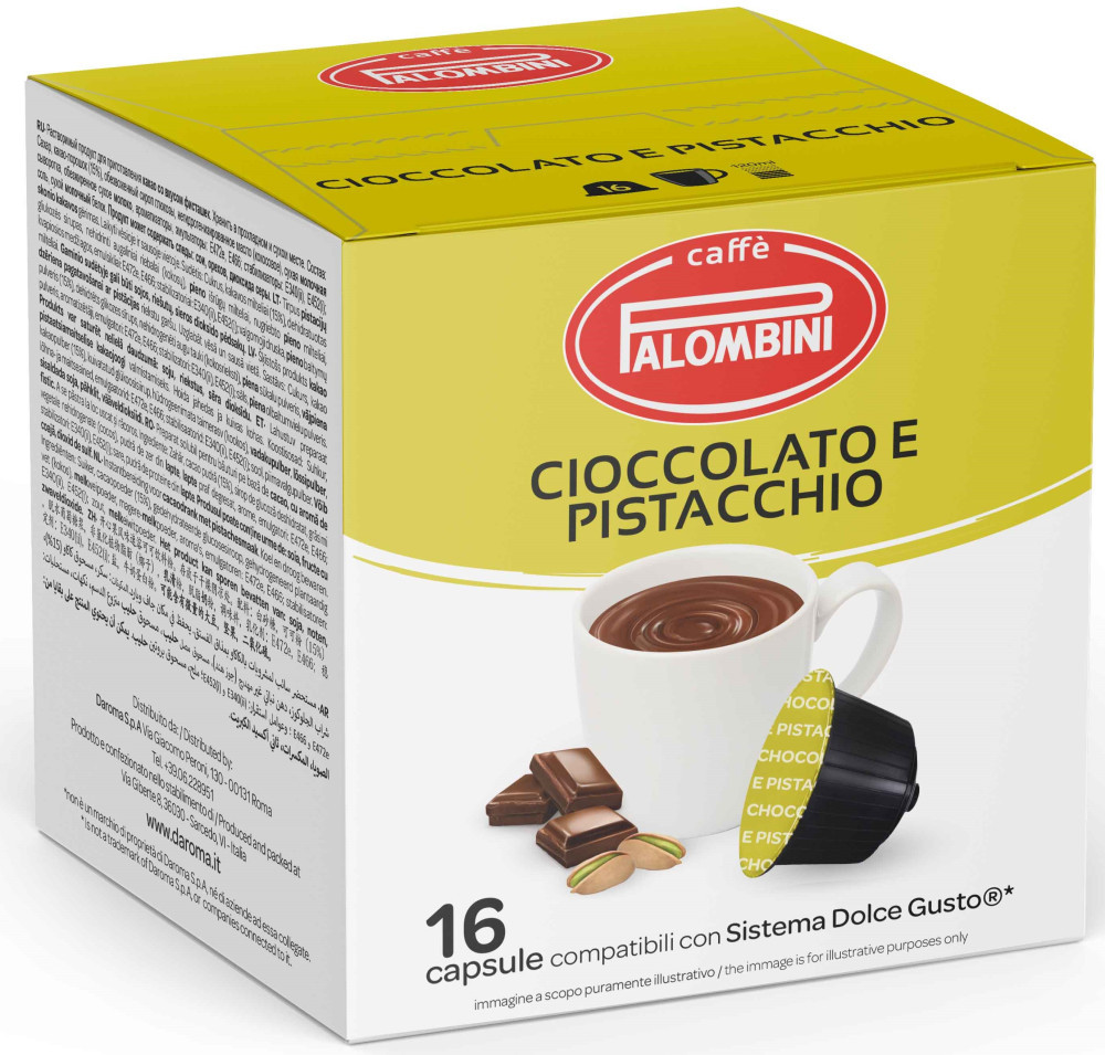 Palombini Dolce Gusto 16-os kapszula Cioccolato Pistacchio akciós termékkép 1
